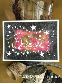 5 Weihnachtskarte galaktisch